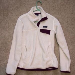 WOMENS MEDIUM PATAGONIA BUTTON UP SWEATSHIRT